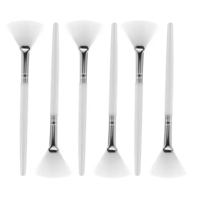 Achieve Professional Results with 6 Soft Fan Brushes for Glycolic Peel & Masques