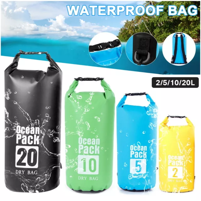 Wasserfester Packsack in 2-30 L: Seesack Wasserdichte Trockentasche/Sea Drybag