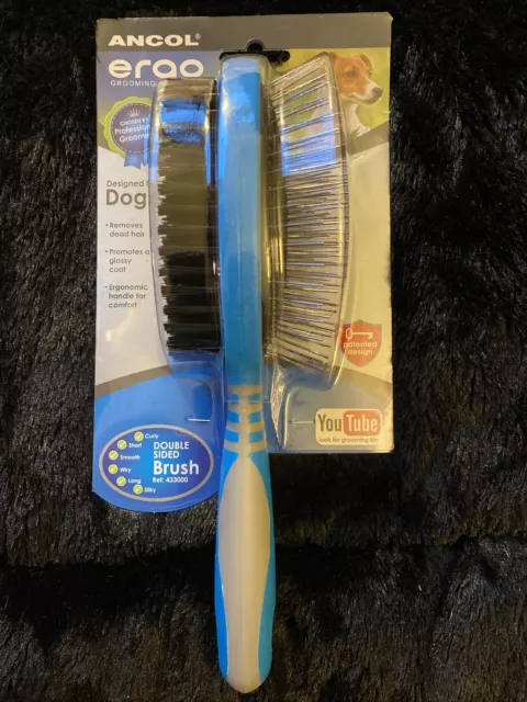 Brosse double face toilettage Ancol Ergo pour chiots