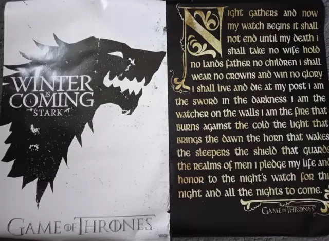 2 X Game of Thrones Posters by Pyramid 91cm X 63cm