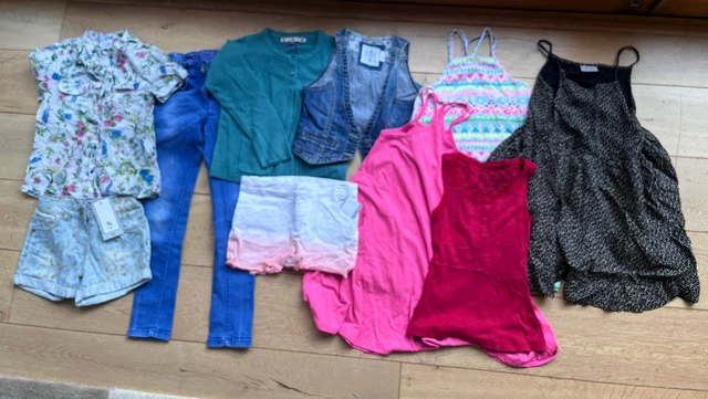 GIRLS 7-8 LARGE QUALITY Summer BUNDLE BNWT and USED ZARA NEXT H&M JOHN LEWIS