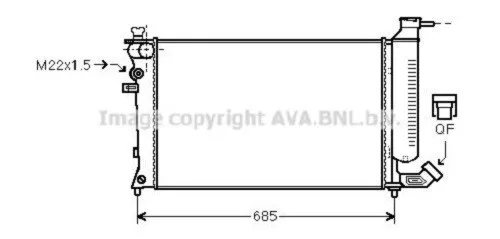 Colling Radiator For Citroen Xsara,Zx, Peugeot 306 New Ava Unit Pea2137  Reduced