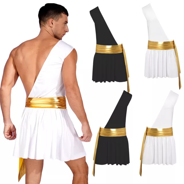 MEN'S ONE-SHOULDER HARNESS Mr. Toga Costume Ancient Greek Knight Fancy ...