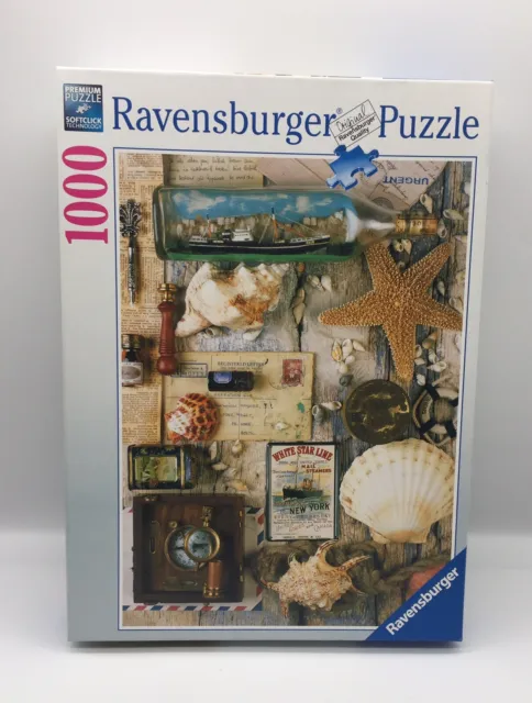 Ravensburger "Maritime Souvenirs" 1000 Piece Jigsaw Puzzle 20x27” Made Germany
