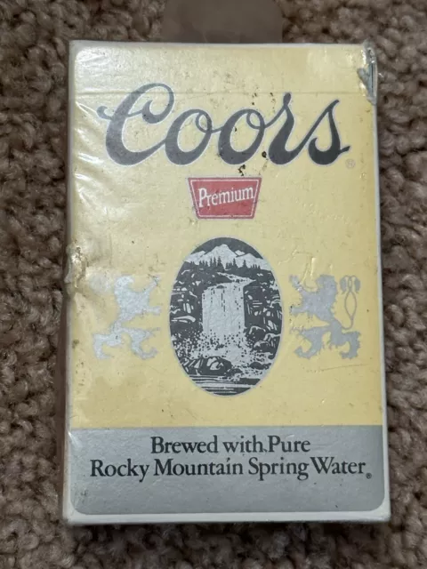 Coors Premium Beer Bridge Size Playing Cards Adolph Coors Co. 1970's Made in USA