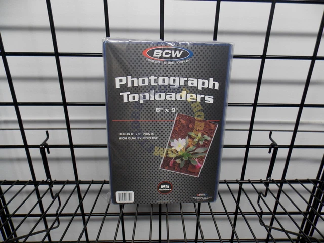 25 1 Pack BCW 6 X 9 Rigid Photograph Toploaders 1TLCH6X9