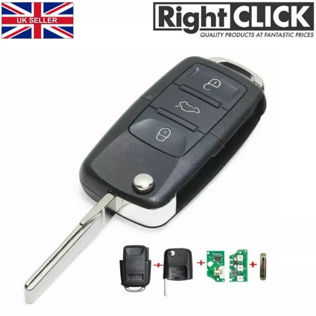 VW 3-Button Remote Control 434Mhz: 1K0 959 753 G