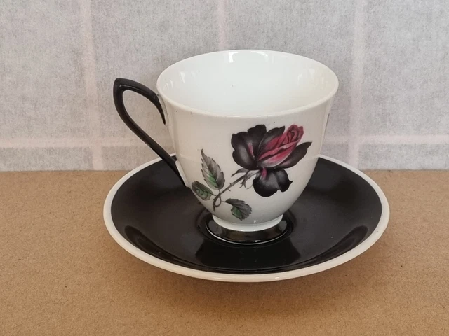 Royal Albert Masquerade Cup And Black Saucer