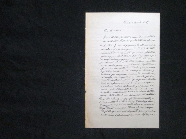 FAC SIMILE DI lettera di Raffaele Piria al senatore Stanislao