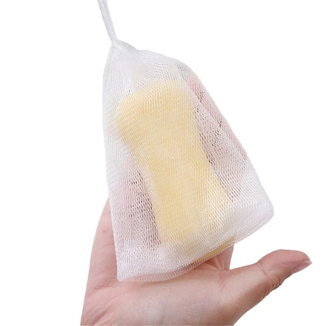 de savon Bouche de paquet Outil de nettoyage de lavage Filet moussant de savon 10