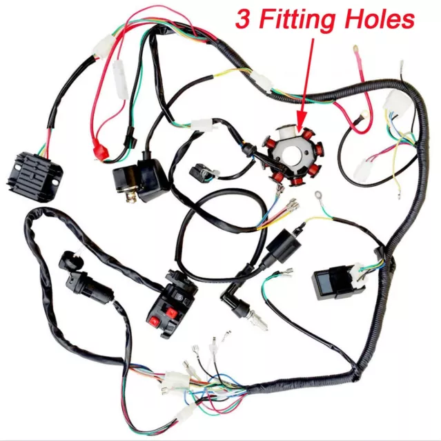 Wiring Harness Loom Stator Coil Wire CDI 150cc 200cc 250cc ATV Quad Bike Go Kart