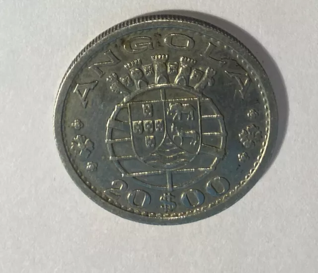 Angola 20 escudos 1952, BU, "Portuguese colony (1921 - 1974)"