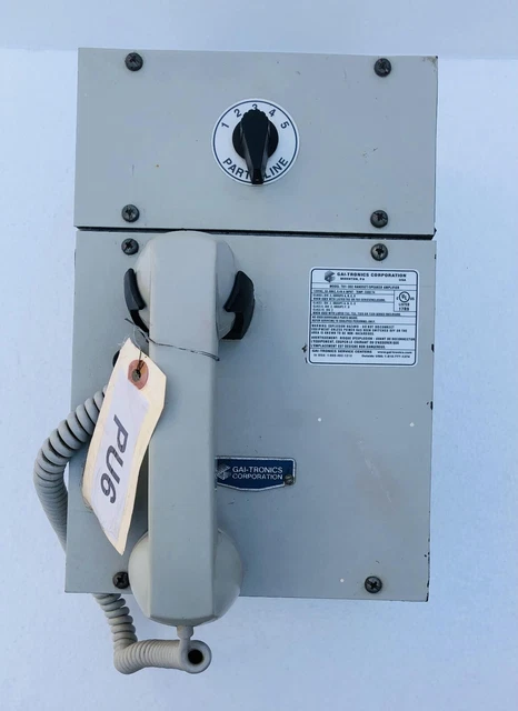 GAI-TRONICS 701-302 Cornetta/Altoparlante Ampplificatore 120 VAC 50-60 Hz #13