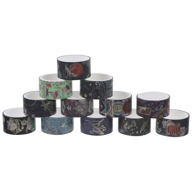 12 Rolls Ruban Floral Ruban Washi Enfants Costume Autocollant
