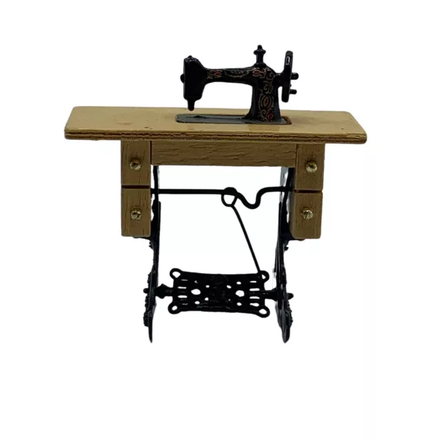 Dollhouse Sewing Machine Table 3 x 3 Inches Mini Furniture NEW