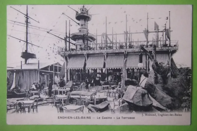 Carte Postale Département 95 - Enghien Les Bains Casino 1908 - Val-D'oise - Cpa