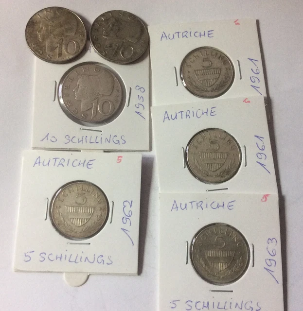 lot pièces argent Autriche