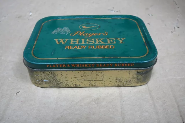 Players Whiskey  Vintage Tobacco Tin Empty old tobacco tin 2