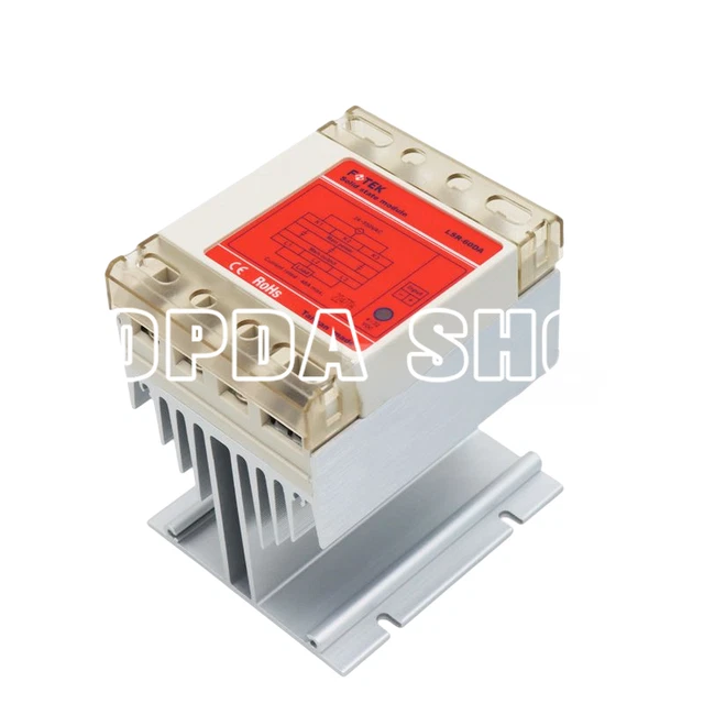 1PC LSR-60DA three-phase solid state relay with radiator