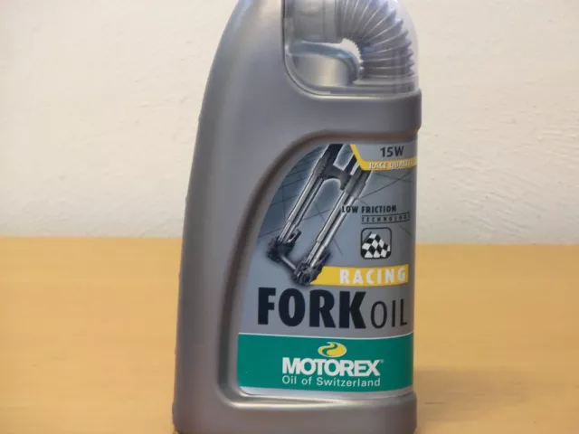 Motorex Racing Fork Oil SAE 15W 1 ltr aceite premium para motos y bicicletas