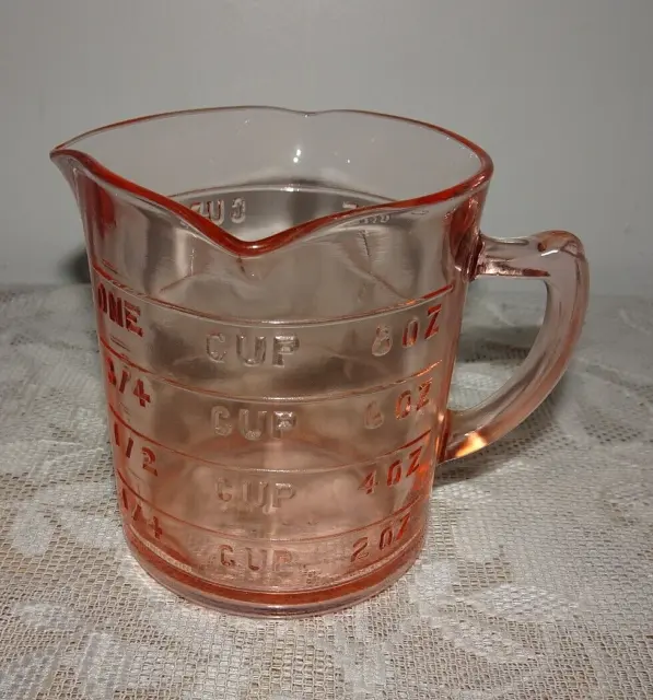 34oz/4 Cups Glass Measuring Cup, Easy to Read with 3 Measurement Scale