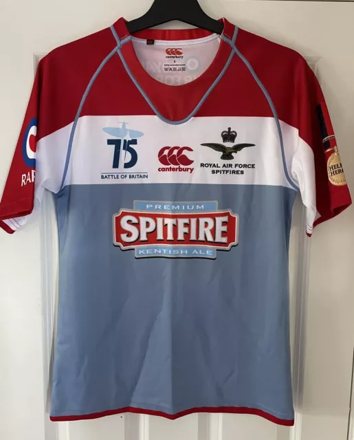 Canterbury, Royal Air Force Spitfires 7'S Rugby Shirt/Jersey (S)