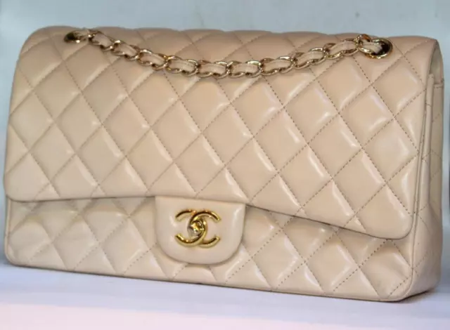 Chanel vinyl gold tote bag with large CC logo crystal diamante detaili –  LuxuryPromise
