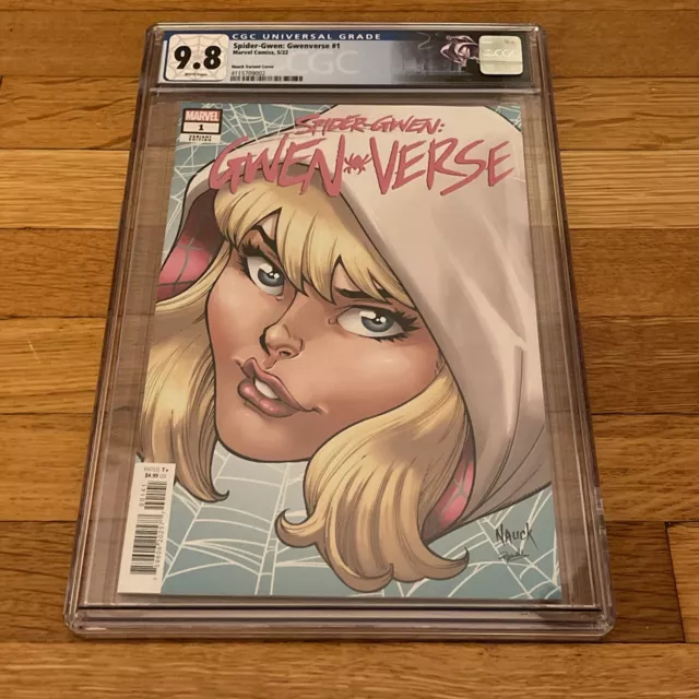 Spider-Gwen Gwenverse #1 2022 Marvel Spider-Ghost Todd Nauck Variant CGC 9.8
