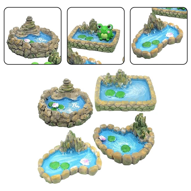 Lot De 4 Figurines Fées Miniatures - Déco Jardin Ou Gâteau - Plastique Coloré