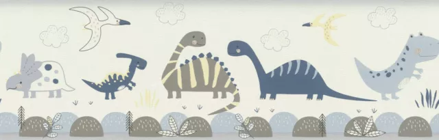 Rasch Dinosaur Wallpaper Border  -  Blue - 248869