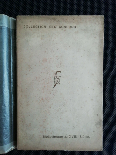 Collection des GONCOURT - catalogue de vente à Drouot - Bibliothèque du 18è 1897