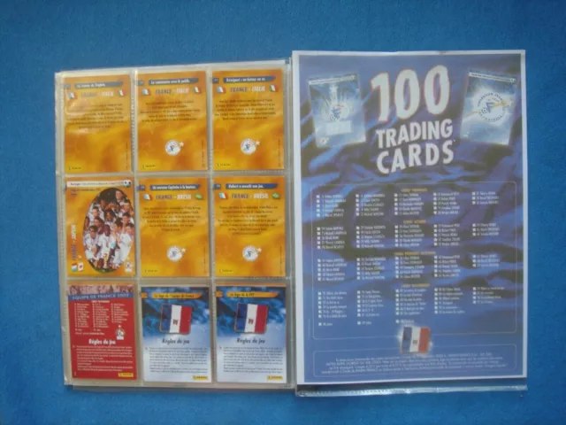 Gros lot 91  cartes pour album/classeur Panini L'Equipe de France 1998 à 2002 2