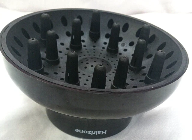 Difusor Universal De Cabello Hairizone Negro Adaptable Para Secadores De Pelo