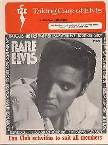 Elvis Presley Taking Care of Business fanzine UK 1980 10"x7. 5" official uk