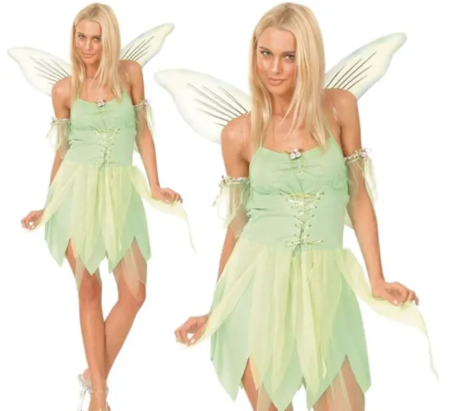 Campanilla Mujer Carnaval Fairy Disfraz + Alas