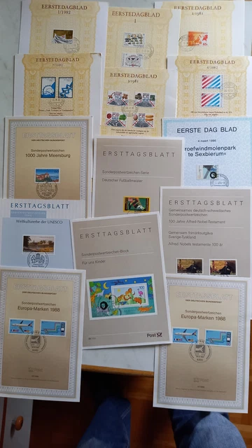 kleine Ersttagsblätter Sammlung