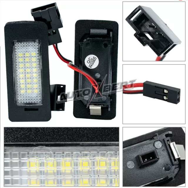 für Audi A1 A3 A4 A5 A6 Q7 TT 2x LED Kennzeichenbeleuchtung Kennzeichenleuchten