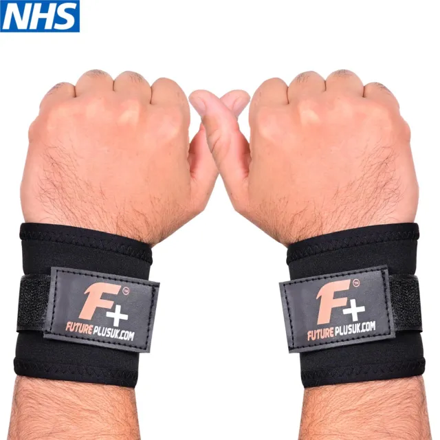 Handgelenk Handstütze Zahnspange Verstauchung Fitnessstudio Stabilisator Stärke Gewichtheben Riemen UK