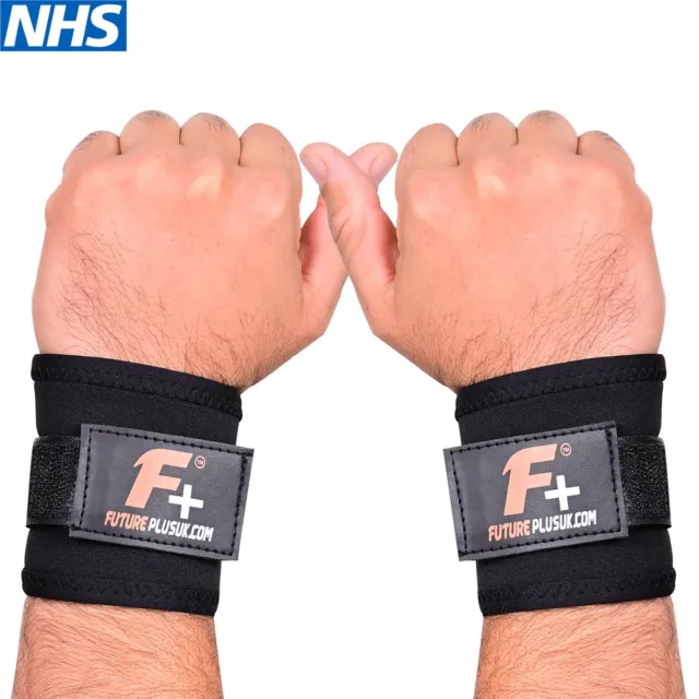 Wrist Hand Support Brace Sprain Gym Stabilizer Strength Weight Lifting Straps UK