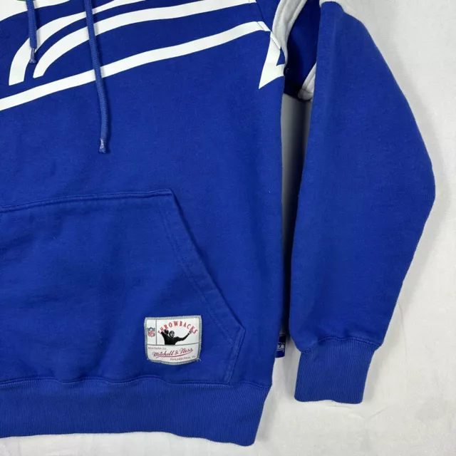 SEATTLE SEAHAWKS MITCHELL & Ness Throwbacks Big Face Pullover Hoodie ...