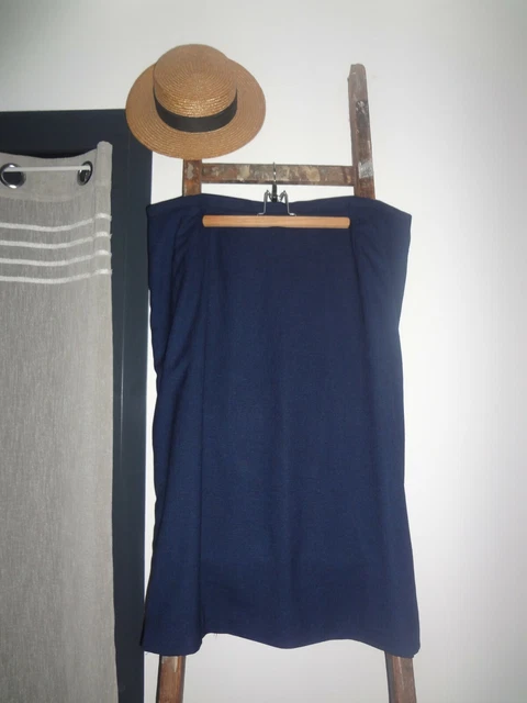 Jupe Droite élastique Giani Forte - Taille 50/52 - Bleu Grisé - Très Bon état Occasion
