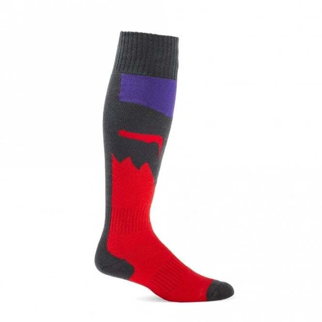 FOX (MX24) Calze - 180 Flora (Grigio/Rosso)