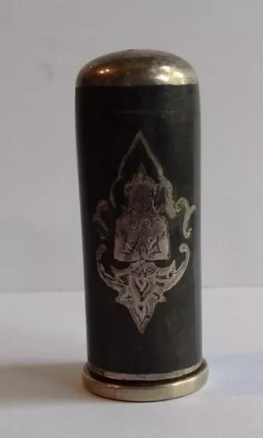 Vintage Siam Argento Sterling Rossetto Tubo