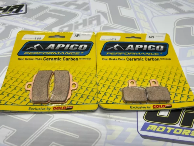 Apico Trials Front & Rear Brake Pads Set for GasGas TXT Racing / GP  2019-2022