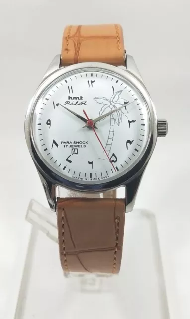 Orologio Vintage HMT Janta Carica a Mano Raro Da Uomo 17-J Cassa in Acciaio Inox