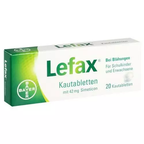 Lefax Kautabletten 20 Stück, PZN 02487940
