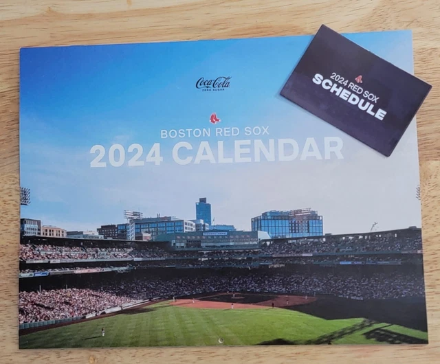 2024 BOSTON RED Sox Calendar Schedule & Pocket Schedule FREE SHIPPING