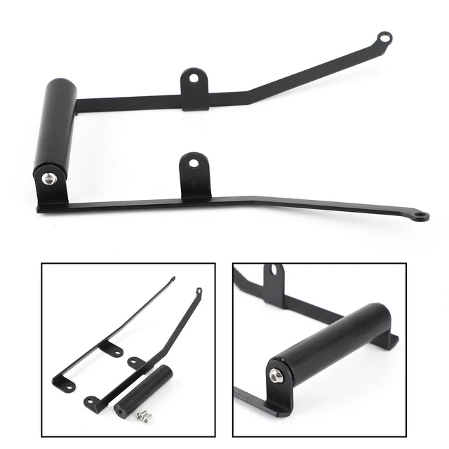 Supporto Manubrio Per Smartphone/GPS Per Honda VFR800X Crossrunner (2015-2016) – Barra In Acetato Nero Diametro 22mm