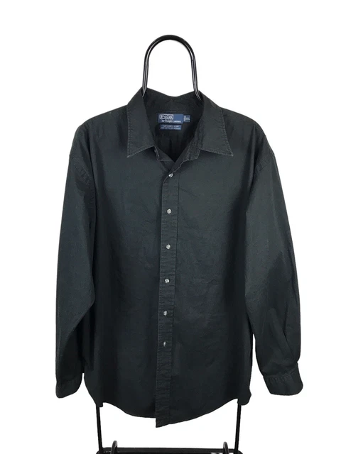 Polo Ralph Lauren da uomo taglia XXL slim lowell sport nero cotone spandex