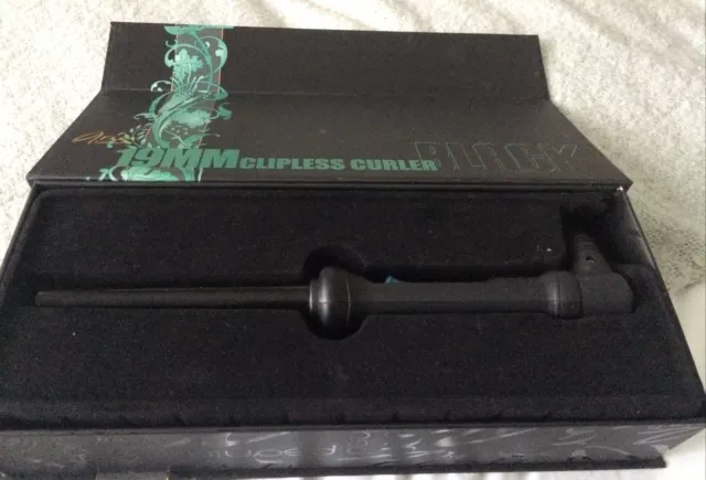 ARIA BEAUTY 19MM Clipless Curler Black 20.00 PicClick UK